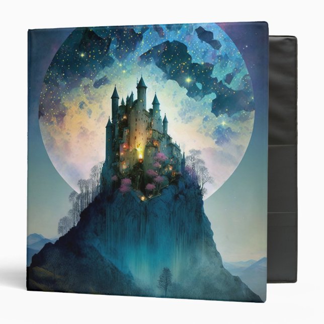 Imaginaire magique Château 3 anneau Classeur (Devant/Intérieur)
