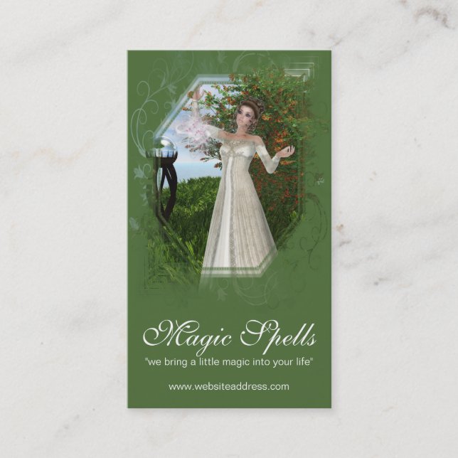 Imaginaire Magique Mère Terre Carte de visite (Devant)