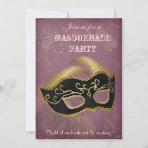 Imaginaire Masquerade party Invitation
