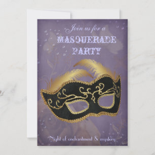Imaginaire Masquerade party Invitation