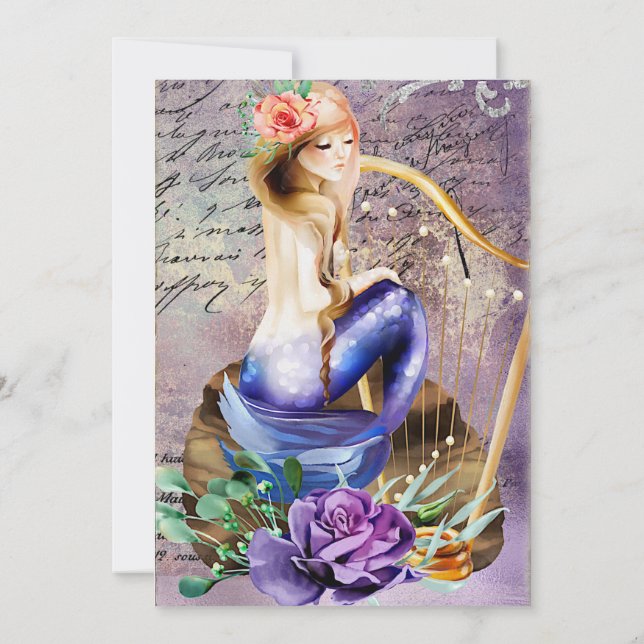 Imaginaire Mermaid Quinceañera Invitation (Dos)