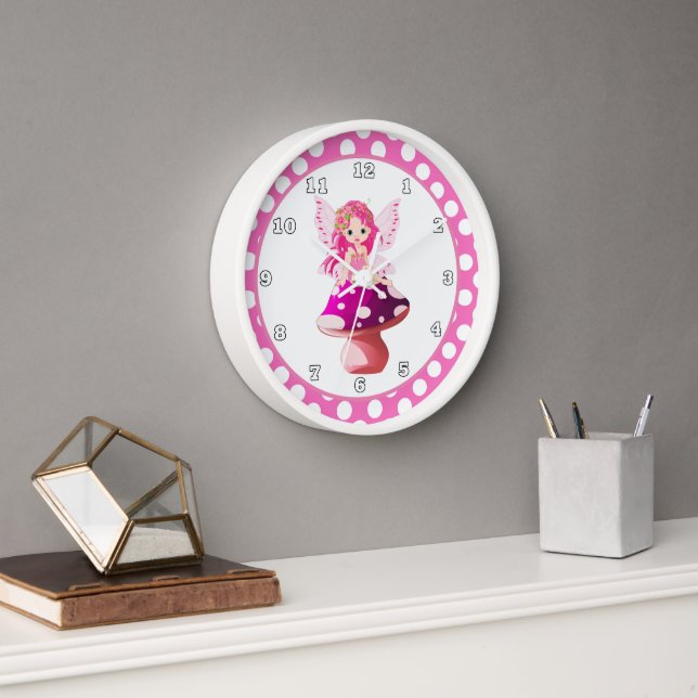 Imaginaire mignon fées filles horloge de chambre (Bureau)