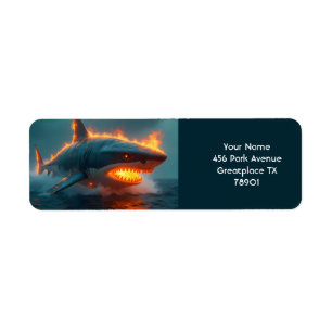 Imaginaire mignon feu requin mer