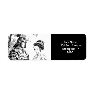 Imaginaire mignon Samurai Geisha crayon