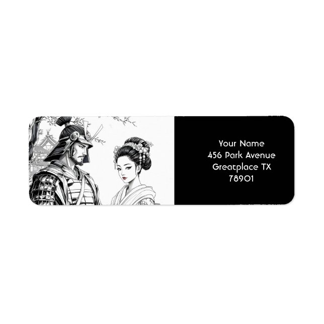 Imaginaire mignon Samurai Geisha crayon (Devant)