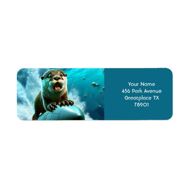 Imaginaire Mignonne Torpedo Otter Mer (Devant)