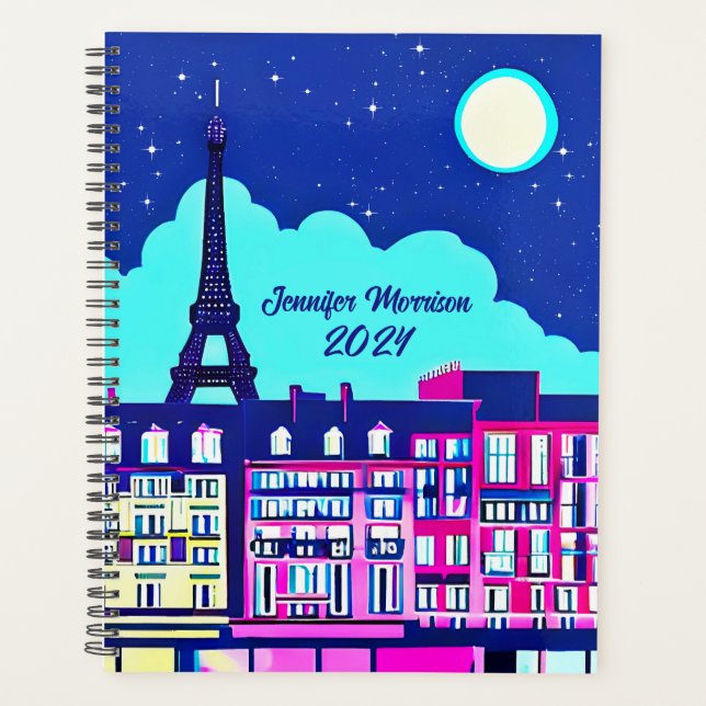 Imaginaire Paris sous une Pleine lune (Devant)