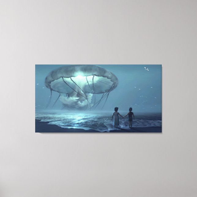Imaginaire Plage Scène Toile Art (Recto)