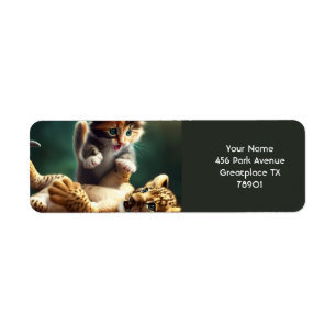 Imaginaire Tigre mignon bébé Kitten