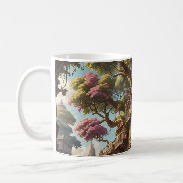 Imaginaire Treehouse ensemble de café Mug (Gauche)