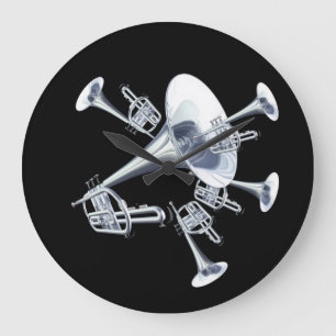 Imaginaire Trumpets Musique Amateurs Horloge mural