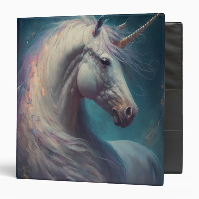 Imaginaire Unicorn Art 3 Cercle Classeur (Devant/Intérieur)