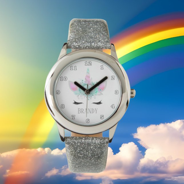 Imaginaire unicorn visage ajouter nom montre (Créateur téléchargé)