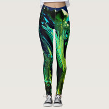 Imaginaire vert obsidien Leggings