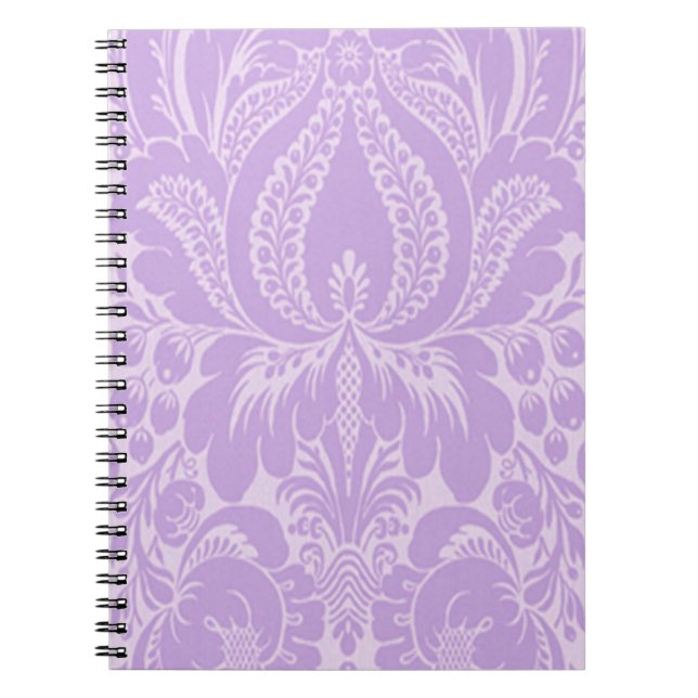 Imaginaire violet Carnet spiral floral (Devant)
