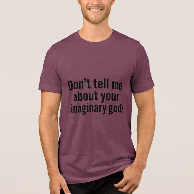 Imaginary god Tri-Blend shirt (Front)