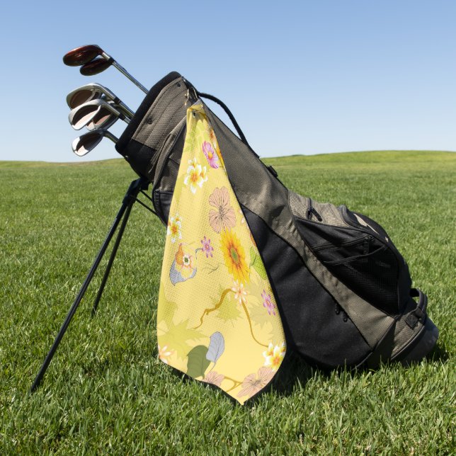Imaginary Jungle 5 Golf Towel (Green)