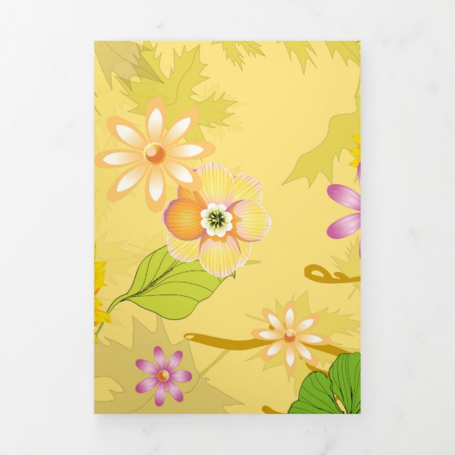 Imaginary Jungle 5 Tri-Fold Holiday Card (Cover)