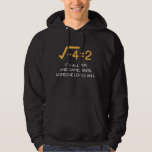 Imaginary number Mathematician  Funny Math Nerd Hoodie<br><div class="desc">An imaginary number is a complex number that can be written as a real number multiplied by the imaginary unit i. Funny Mathematician Gift for a Math Teacher or Maths Nerd.</div>