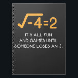 Imaginary number Mathematician  Funny Math Nerd Notebook<br><div class="desc">An imaginary number is a complex number that can be written as a real number multiplied by the imaginary unit i. Funny Mathematician Gift for a Math Teacher or Maths Nerd.</div>