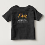 Imaginary number Mathematician  Funny Math Nerd Toddler T-shirt<br><div class="desc">An imaginary number is a complex number that can be written as a real number multiplied by the imaginary unit i. Funny Mathematician Gift for a Math Teacher or Maths Nerd.</div>