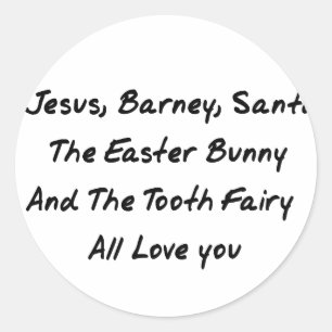 Imaginary Playmates Classic Round Sticker