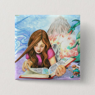 Imagination 2 Inch Square Button