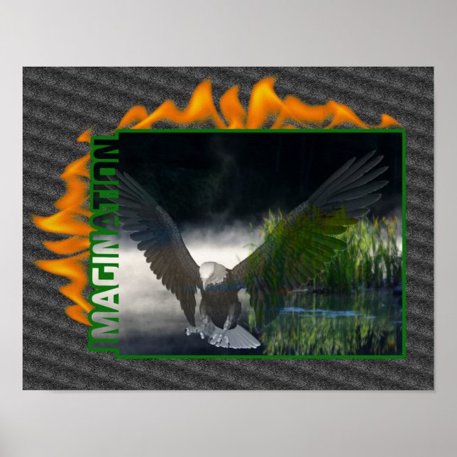 Imagination Fantasy Eagle Inspirational Poster (Front)