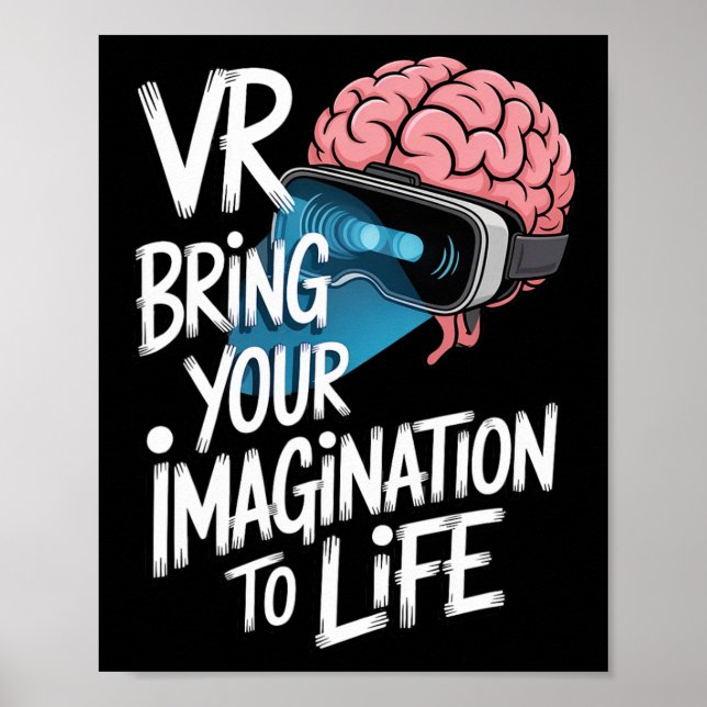Imagination-fuelled Vr Headset For Gamers And Kids Poster (Front)