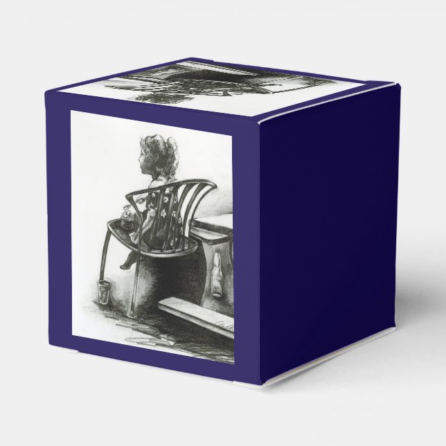 Imagination fuels my reality favor box (Back Side)