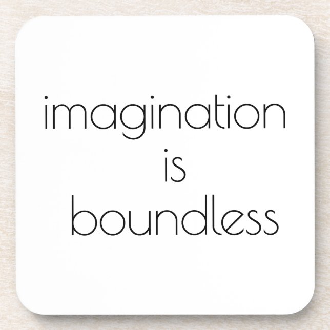 Imagination Hard Plastic Coaster (Front)