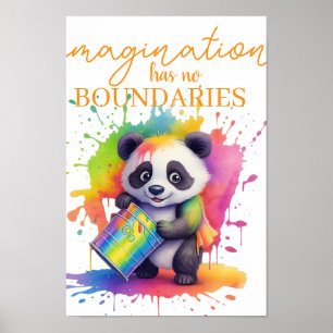 Imagination Has No Boundaries — Kids’ Room Poster