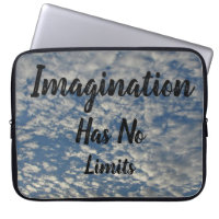 Imagination Has No Limits Blue Sky Puffy Clouds