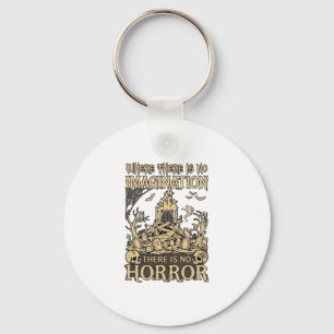 Imagination Horror Halloween Haunted House Cemeter Keychain