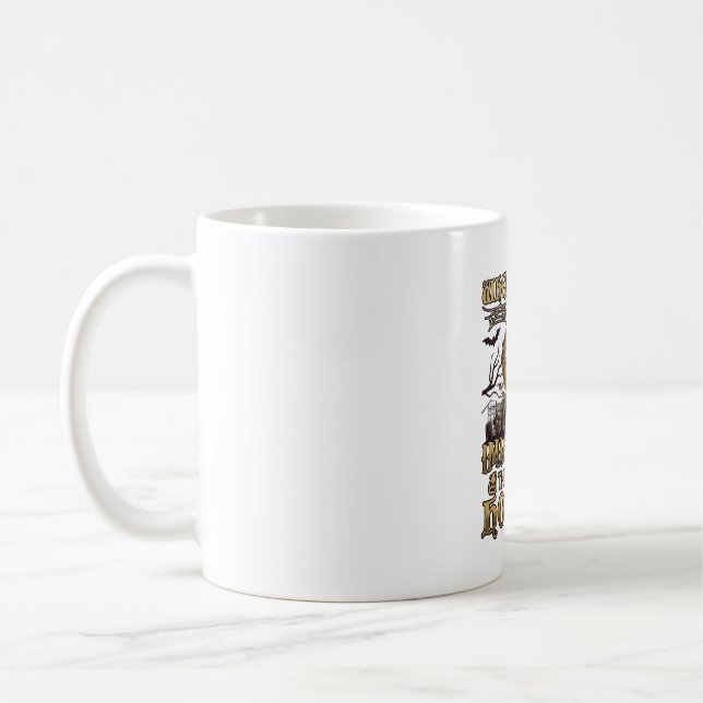 Imagination Horror Halloween Haunted House Graveya Coffee Mug (Left)