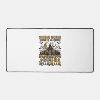 Imagination Horror Halloween Haunted House Graveya Desk Mat