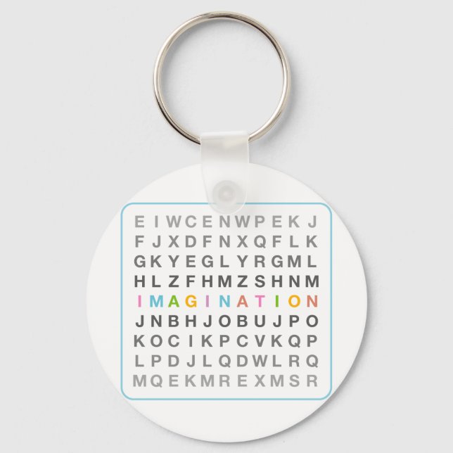 Imagination in Puzzle Keychain (Front)