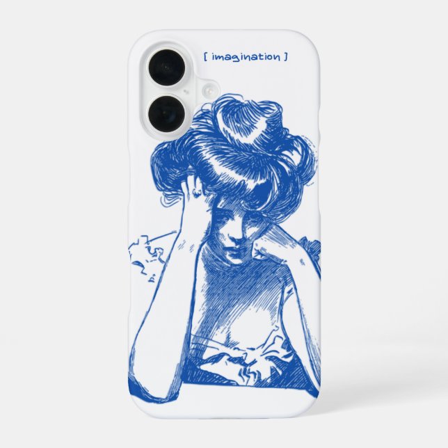 "Imagination" iPhone Case – Creative & Minimalist  (Back)