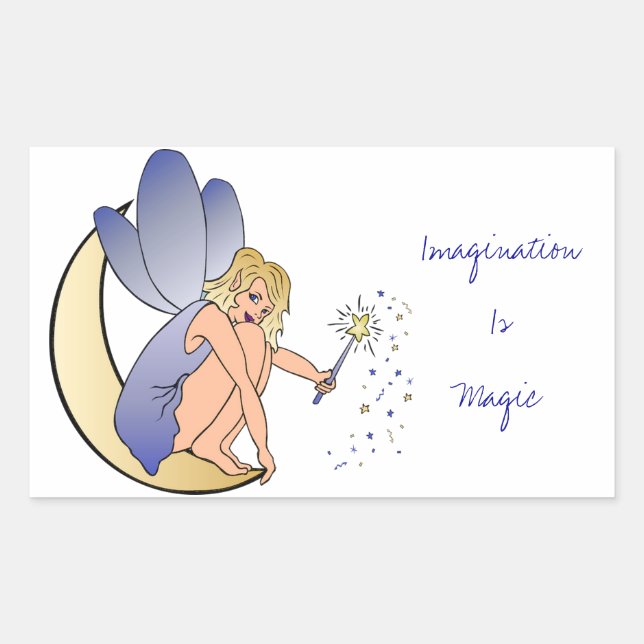 Imagination is Magic Fairy Sticker (Front)