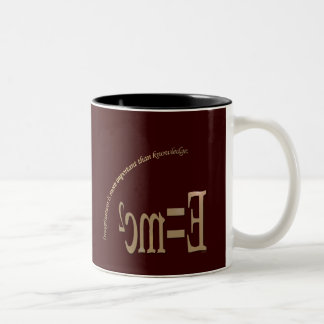 Imagination Is More Important Than Knowledge Two-Tone Coffee Mug