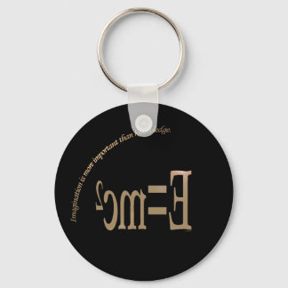 Imagination Is More Important Than KnowledKeychain Keychain