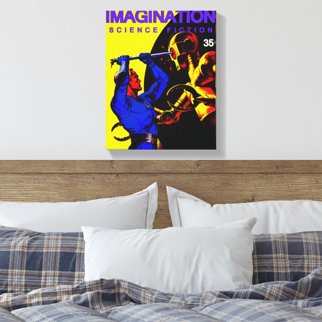 IMAGINATION: Science Fiction Canvas Print (Insitu(Bedroom))