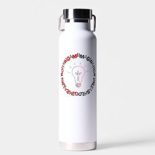 Imagination Unleased,w,Vinyl Wrapped Flask Water Bottle