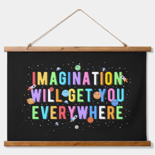 Imagination Will Get You Everywhere Hanging Tapestry