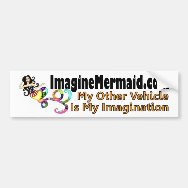 ImaginationMermaid.com Bumper Sticker (Front)