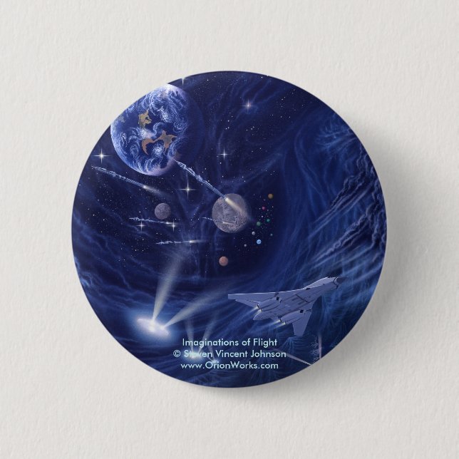 Imaginations of Flight, Imaginations of Flight... 2 Inch Round Button (Front)