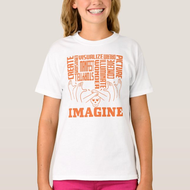 Imagine - ASL Design T-Shirt (Front)