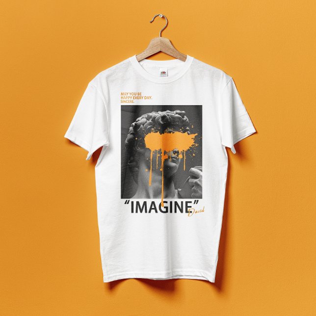 IMAGINE David Sculpture avec T-shirt de peinture o (Créateur téléchargé)