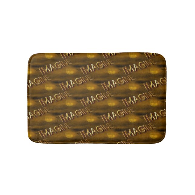 Imagine Fantasy Sky Inspirational Pattern Bath Mat (Front)