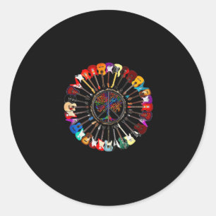Imagine Hipe People Living Life In Peace And Love  Classic Round Sticker